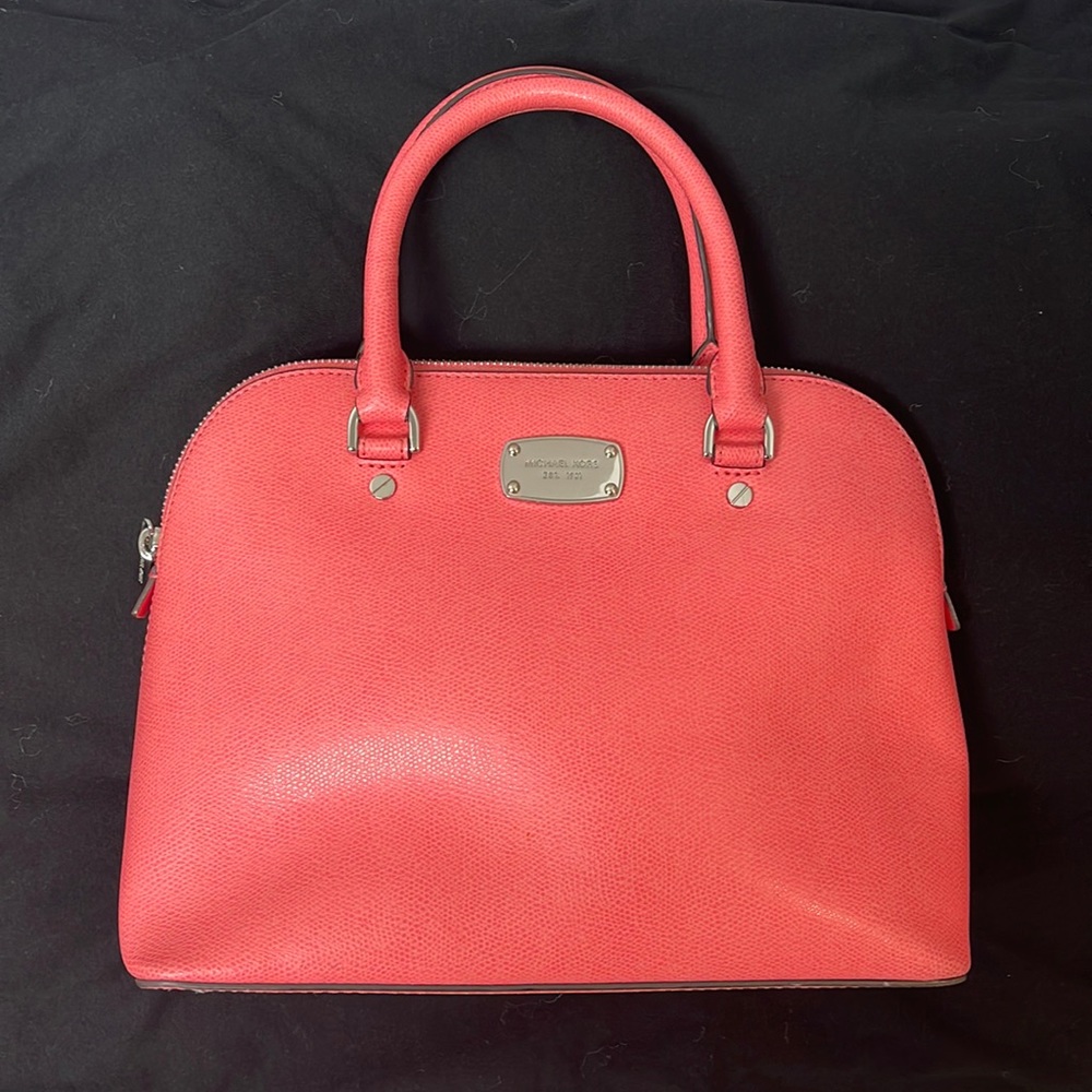 🥳MICHAEL KORS🥳 Zip Top Leather Satchel Handbag